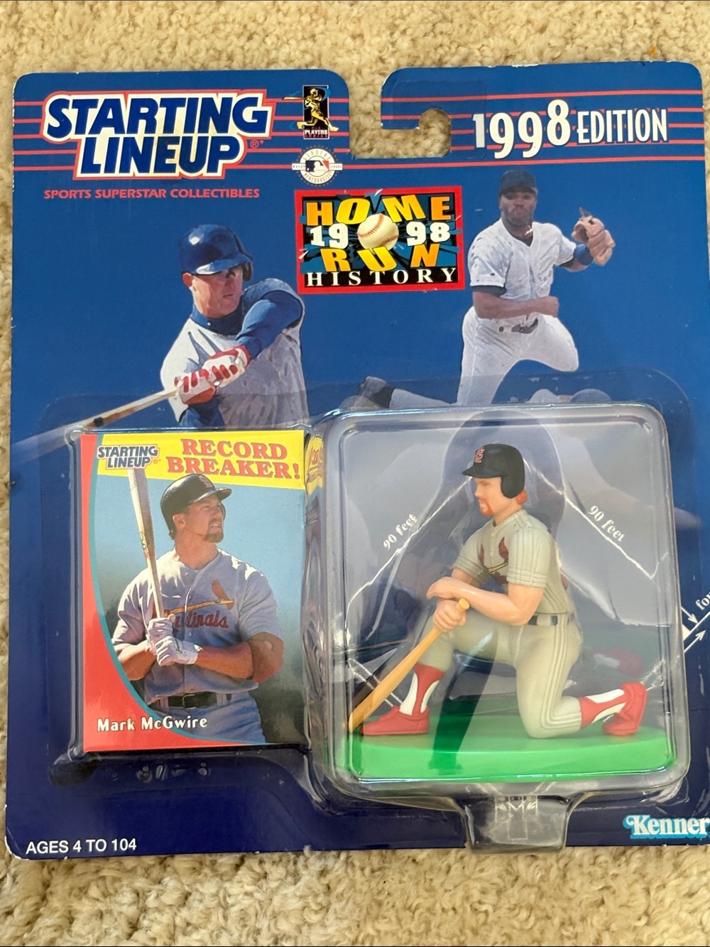 Starting Lineup 1998 Edition Mark McGwire Action Figure - Blue
